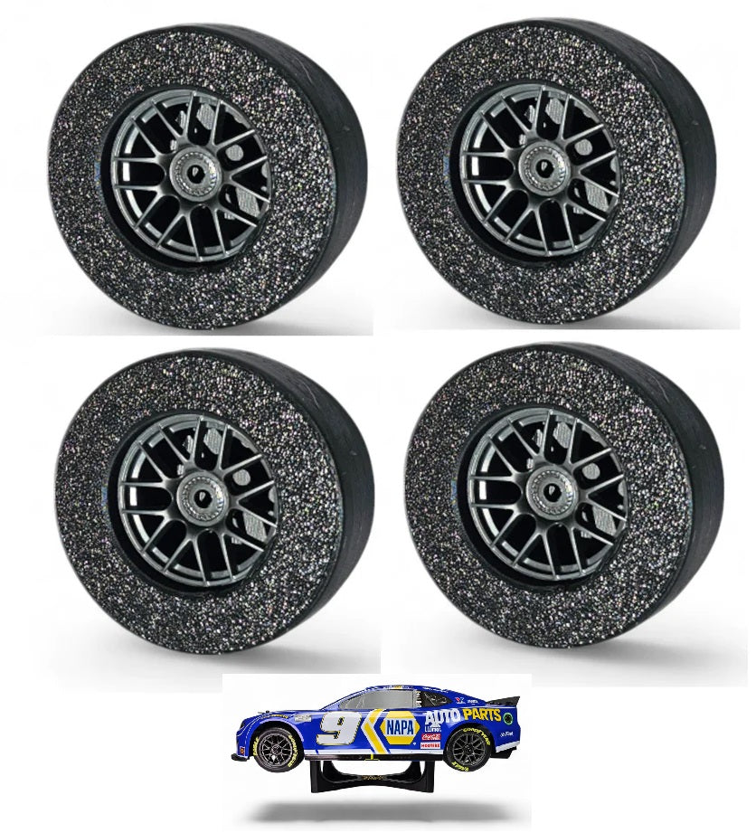 Wheel Paint Tire Covers (4 Pack) - for Losi NASCAR 1/12 Scale